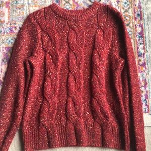 Worn Women’s red sweater sz xs